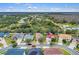 Aerial view of a residential neighborhood with houses and landscaping at 4364 Fox Glen Loop, Kissimmee, FL 34746