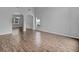 Spacious living room with wood-look tile floor at 4364 Fox Glen Loop, Kissimmee, FL 34746