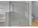 Large walk-in shower with glass enclosure at 4364 Fox Glen Loop, Kissimmee, FL 34746