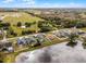 Aerial view showing a house's location near a lake and farmland at 540 E 19Th St, St Cloud, FL 34769