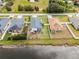 Aerial view of the house and surrounding neighborhood at 540 E 19Th St, St Cloud, FL 34769