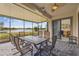 Spacious lanai overlooking a serene lake view at 644 San Raphael St, Kissimmee, FL 34759