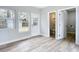 Bedroom with backyard access and bathroom at 645 King St, Eustis, FL 32726