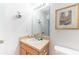Small bathroom with single sink and toilet at 8407 Crystal Cove Cv, Kissimmee, FL 34747