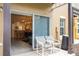 Private patio with sliding door access to the interior at 8407 Crystal Cove Cv, Kissimmee, FL 34747