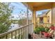 Relaxing screened balcony overlooking a lake with tranquil view at 8660 Buccilli Dr # 305, Orlando, FL 32829