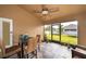 Relaxing sunroom with glass enclosure and backyard access at 11322 Bronson Rd, Clermont, FL 34711