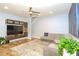Comfortable living room with sectional sofa and ceiling fan at 1933 Island Walk Dr, Orlando, FL 32824