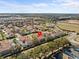 Aerial view showing home's location in a residential neighborhood at 220 Brunello Dr, Davenport, FL 33897
