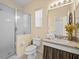 Bathroom with shower, toilet and vanity at 220 Brunello Dr, Davenport, FL 33897