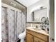 Clean bathroom, shower, toilet and vanity at 2219 Pilaklakaha Ave, Auburndale, FL 33823