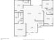One-story house floor plan, features 3 bedrooms, 2 bathrooms, living room, kitchen and laundry room at 223 Elm Ct, Kissimmee, FL 34759