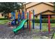 Community playground with colorful climbing structures and slides for enjoyment at 3004 Parkway Blvd # 208, Kissimmee, FL 34747