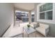 Relaxing patio with outdoor seating and a view of a private pool at 4816 Memories Ln, Kissimmee, FL 34746