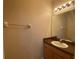 Small bathroom with a single sink and a mirror at 6660 S Goldenrod Rd # 126B, Orlando, FL 32822
