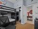 bedroom with bunk beds and mirrored closet at 7509 Mourning Dove Cir # 304, Reunion, FL 34747