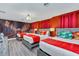 Triple bedroom with Harry Potter theme and red accents at 9194 Sommerset Hills Dr, Davenport, FL 33896