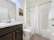 Clean bathroom with shower/tub combo at 993 Suffolk Pl, Davenport, FL 33896