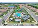 Community pool and residential homes overview at 1131 Blackwolf Run Rd, Davenport, FL 33836