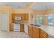 Kitchen with ample counter space and stainless steel appliances at 135 Langham Dr, Davenport, FL 33897