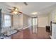 The loft space boasts hardwood floors and an animal kennel at 212 Rontunda Dr, Kissimmee, FL 34758