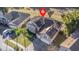 Housetop view showing a two-story house with solar panels at 2136 Laurel Blossom Cir, Ocoee, FL 34761