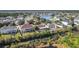 Aerial view of house and surrounding area, near lake at 3085 Mandolin Dr, Kissimmee, FL 34744