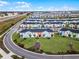 Aerial view of colorful townhome community at 8178 Coconut Pl, Kissimmee, FL 34747