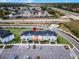 Aerial view of townhome community and parking at 8178 Coconut Pl, Kissimmee, FL 34747