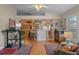 Living room with hardwood floors and view of kitchen at 102 Circle Hill Rd, Sanford, FL 32773