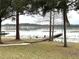 Birds on a wooden dock by the lake at 1186 Laguna Cir, St Cloud, FL 34771