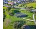 Aerial view of community park with basketball court at 15043 Pigeon Plum Ln, Winter Garden, FL 34787