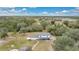 Aerial view of home with large lot and surrounding nature at 1960 Murray Rd, Fort Meade, FL 33841