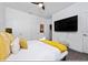 Bedroom with queen-size bed and large TV at 2461 Reading Trl, Kissimmee, FL 34746