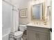 Small bathroom with tub shower combo and modern vanity at 2706 River Creek Ln # 2706, St Cloud, FL 34771