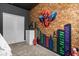 A bedroom with a Spider-Personal theme, bunk bed and fire hydrant at 4370 Rhyme St, Kissimmee, FL 34746