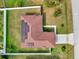Single story home with solar panels and fenced yard at 667 Heraldo Ct, Kissimmee, FL 34758