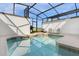 Inviting private plunge pool with screened enclosure at 8985 Stinger Dr, Davenport, FL 33896