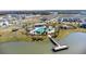 Aerial view of community pool, lake, and surrounding amenities at 1254 Wispy Cypress Dr, Kissimmee, FL 34746