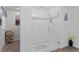 Walk-in shower with glass doors and tile surround in a modern bathroom at 1254 Wispy Cypress Dr, Kissimmee, FL 34746