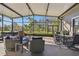Spacious screened porch, great for outdoor entertaining at 135 Lemon Grove Dr, Poinciana, FL 34759