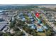 Aerial view highlighting home location in a residential community at 2015 Grand Oak Dr, Kissimmee, FL 34744