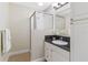 Clean bathroom with granite vanity and shower at 2015 Grand Oak Dr, Kissimmee, FL 34744