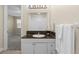 Clean bathroom with granite vanity and shower at 2015 Grand Oak Dr, Kissimmee, FL 34744