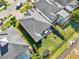Aerial view of a house with backyard, patio, and surrounding neighborhood at 2937 Bella Flore Ter, New Smyrna Beach, FL 32168