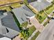 Aerial view of home and landscaped yard at 2937 Bella Flore Ter, New Smyrna Beach, FL 32168