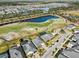 Aerial view of home near golf course at 2937 Bella Flore Ter, New Smyrna Beach, FL 32168