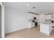 Modern kitchen with white cabinets and an island at 3142 Viceroy Ct, Poinciana, FL 34759