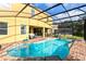 Private pool and spa with covered patio and spacious backyard at 4439 Shiva Loop, Kissimmee, FL 34746