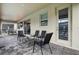 Patio with seating area adjacent to the pool at 4575 Narrative Ln, Kissimmee, FL 34746
